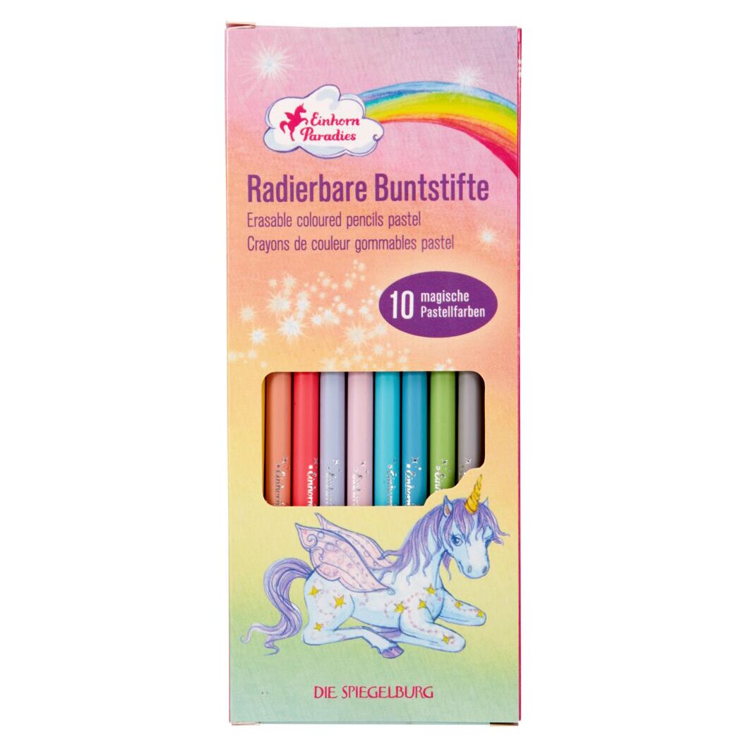 4029753183774_1920x1920radierbarebuntstifte Radierbare Buntstifte Pastell "Einhorn-Paradies" – Bild 1