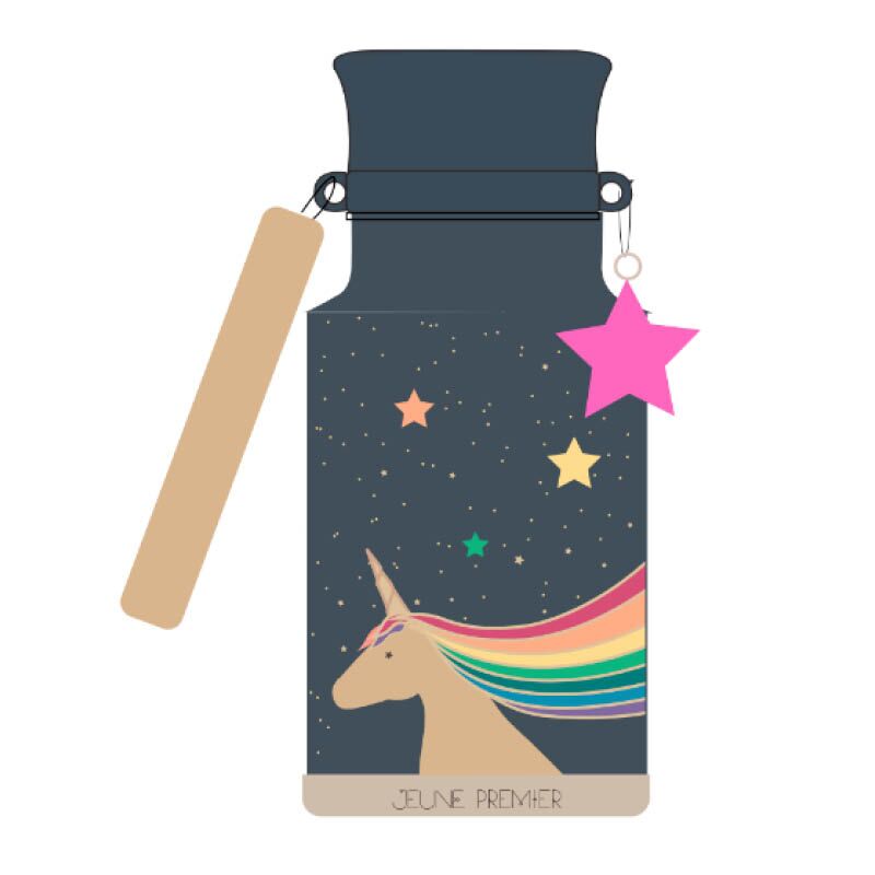 jeunepremier_drinking_bottle2 Trinkflasche "Unicorn Gold" – Bild 1