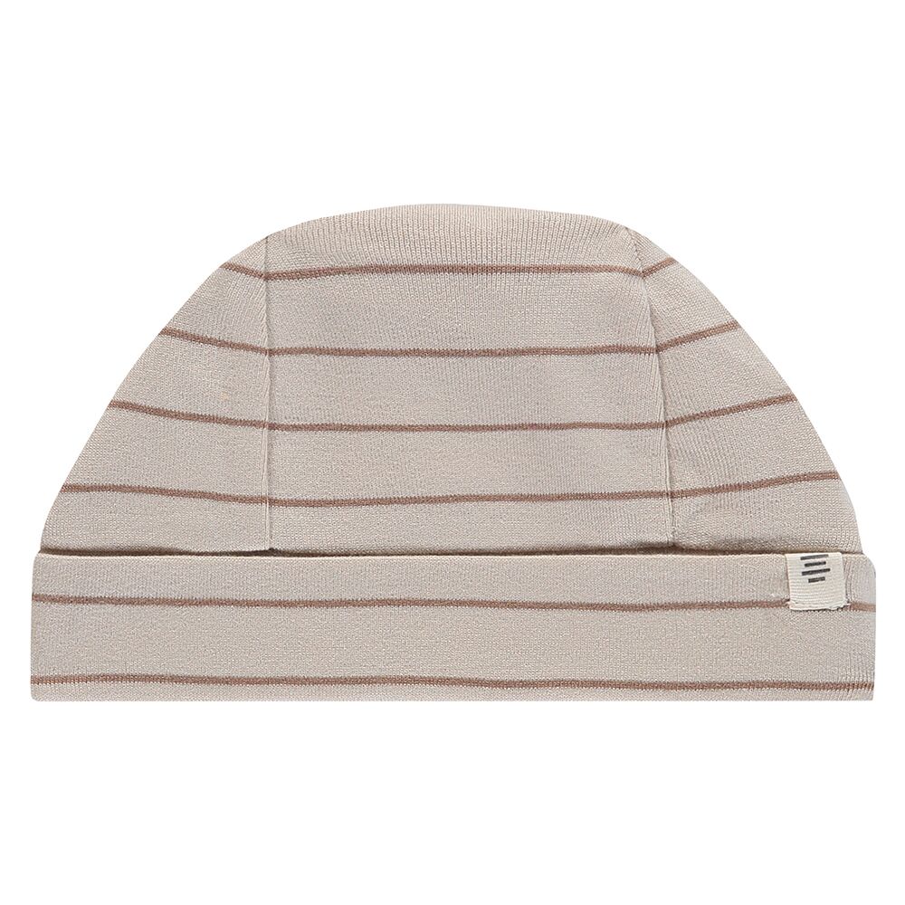 TIN25129932_pearl_1 Baby Mütze (pearl, Querstreifen) von A Tiny Story – Bild 1