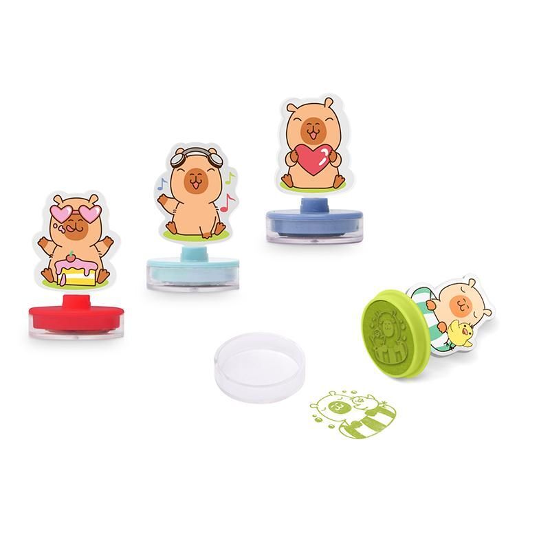 966919_b Acryl Stempel, selbstfärbend, Capybara – Bild 1