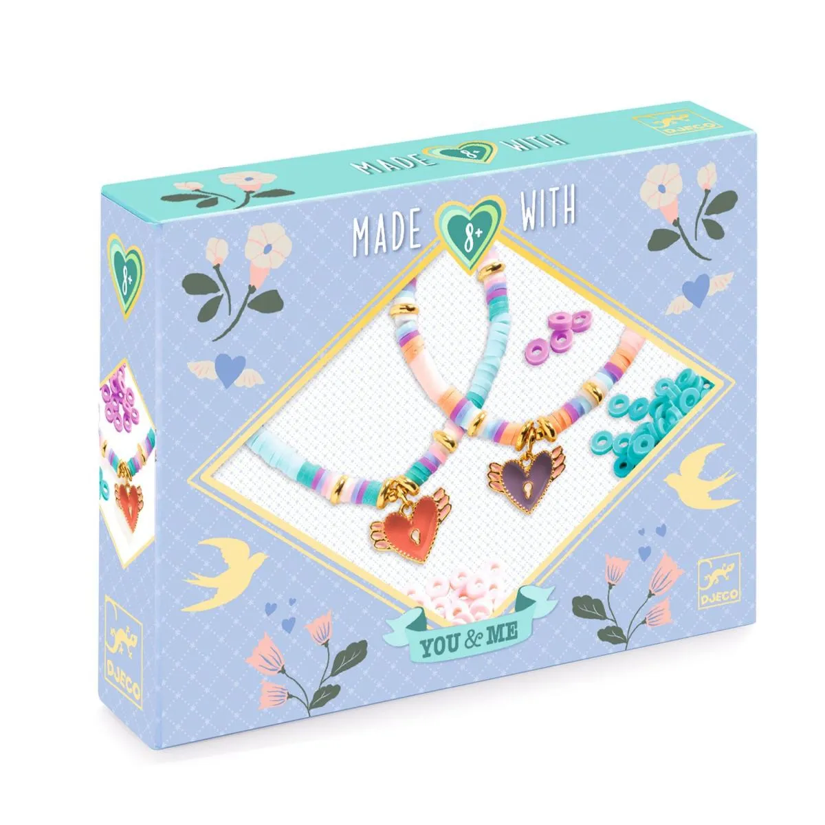 DJ00015 Freundschafts Armbänder Bastel-Set "Herzen & Flügel" – Bild 1
