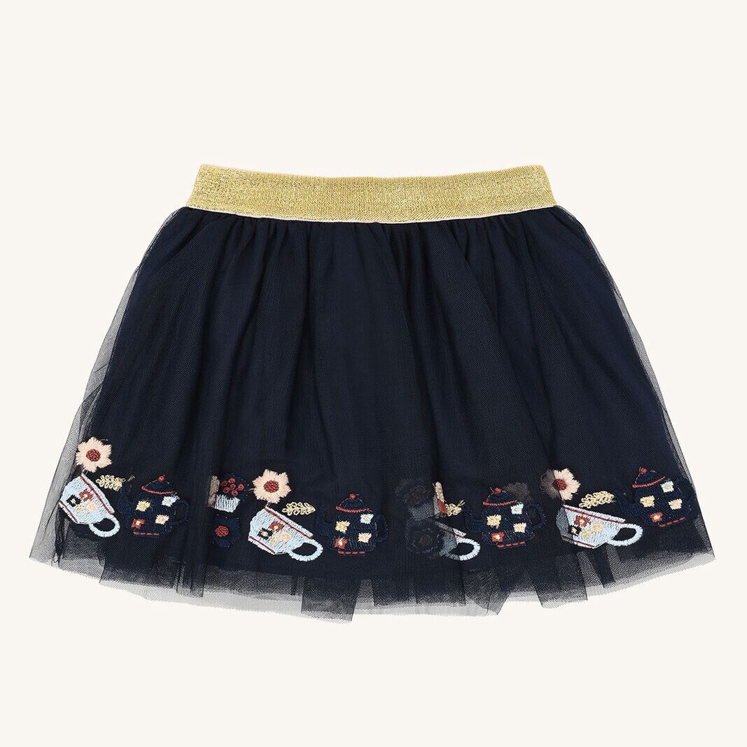 355-00194-12411-4144-medium HCNinna Tea party emb. Rock (Naval) – Bild 1