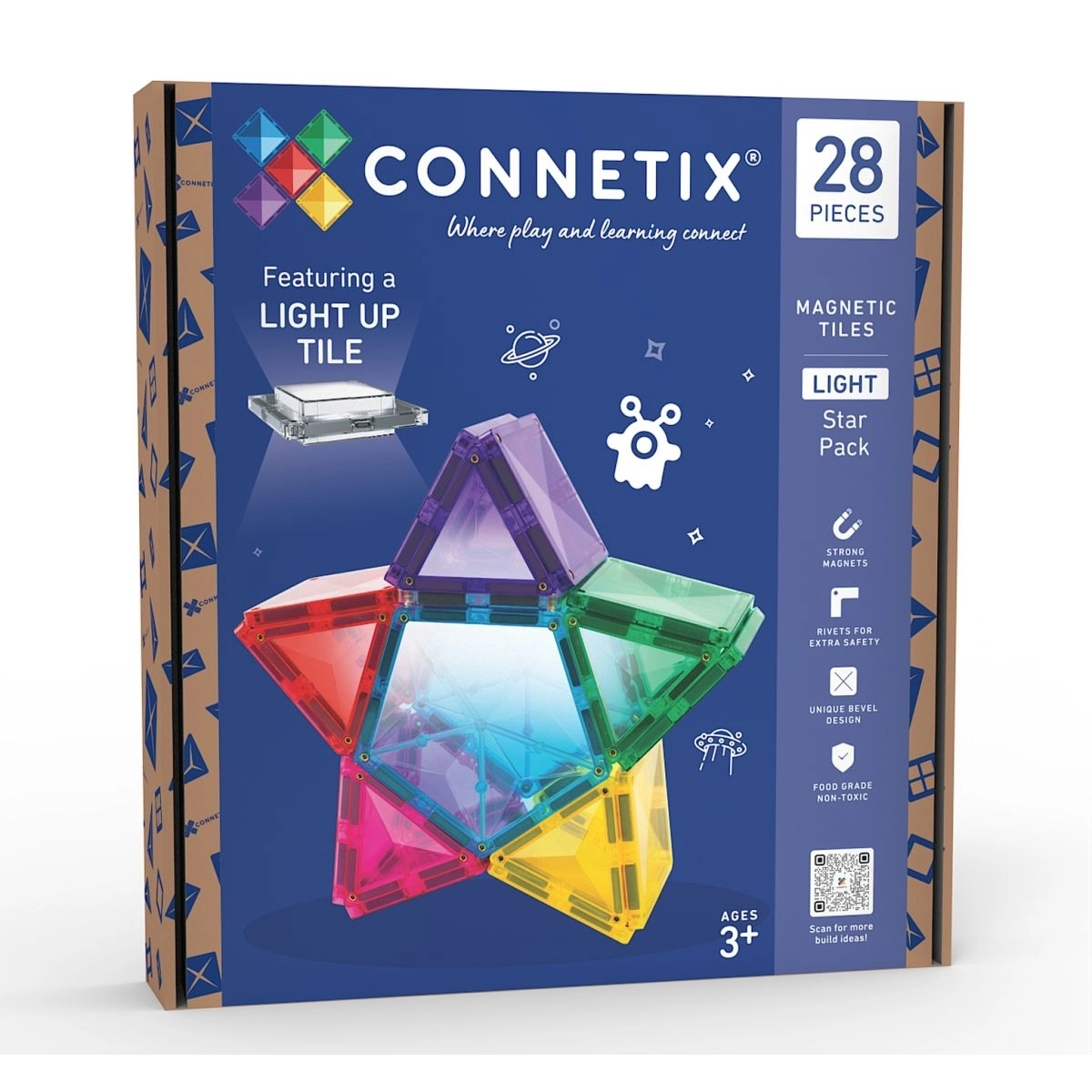Connetix Magnetbausteine Light Star Magnetbausteine "Light Star Pack" (28 Teile) – Bild 1