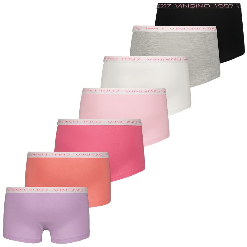 NOOSKG726043_Girls-boxer-7pack_Multicolour_BACK Girls Boxer Hipster von Vingino (7er Packung, Multicolor) – Bild 1