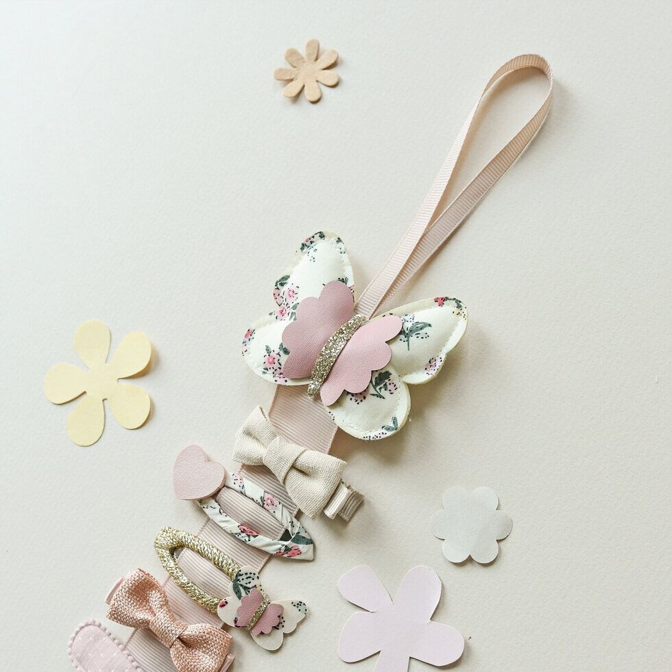 Flora Butterfly Clip Hanger 1 Haarspangen Aufhänger "Flora Butterfly" – Bild 1