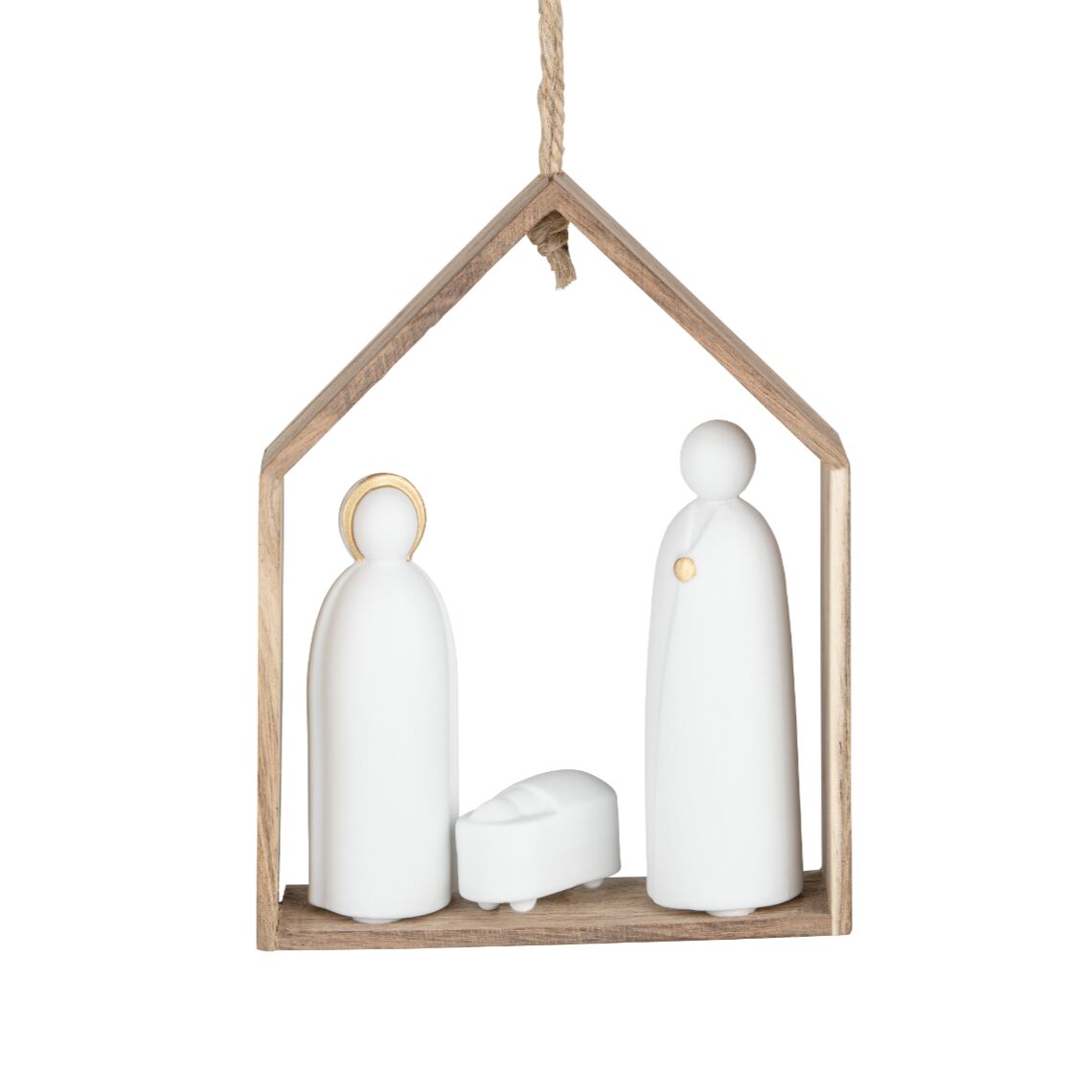 Baumschmuck Häuschen "Krippe"