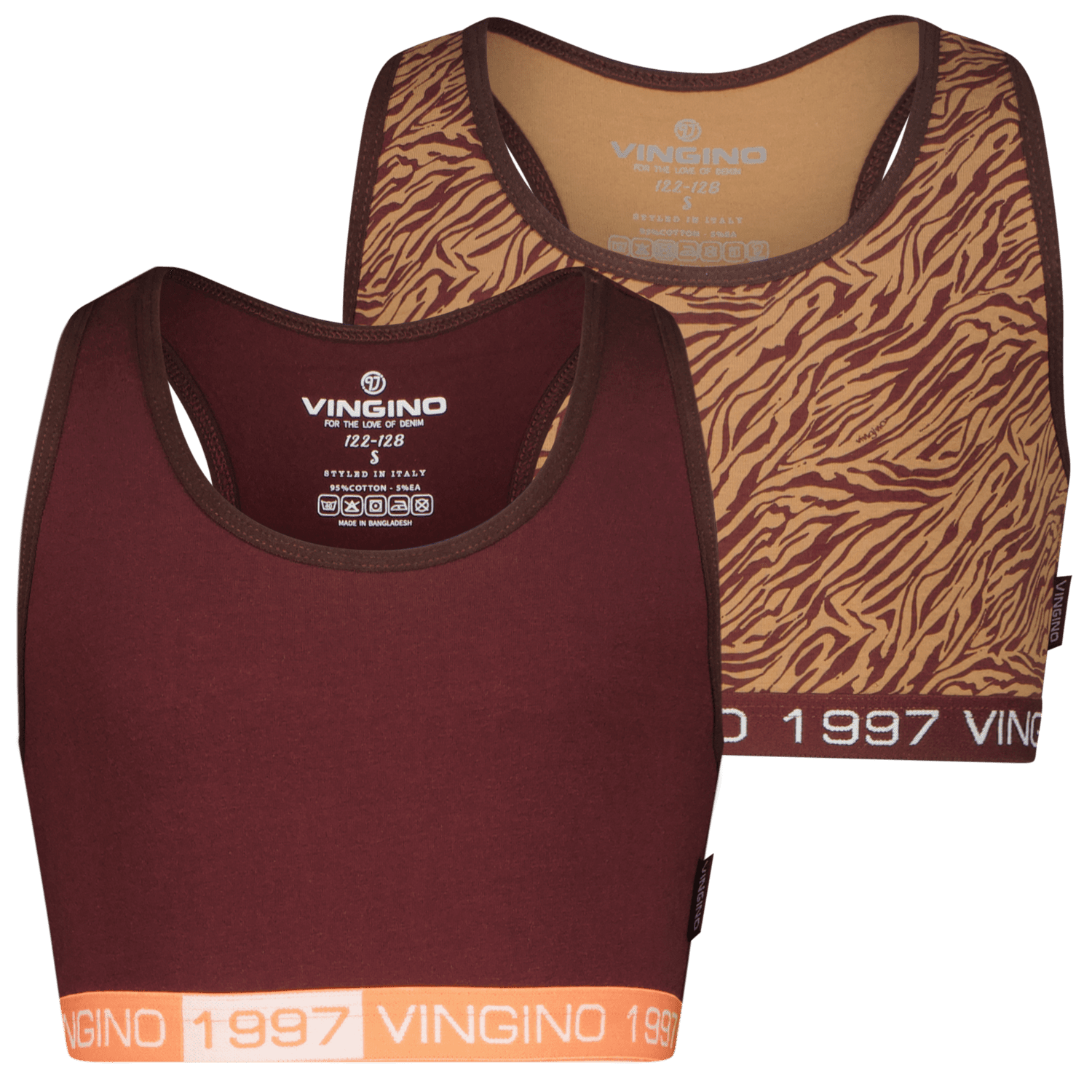 Unterhemden Racer (2er Packung, Rustic brown)