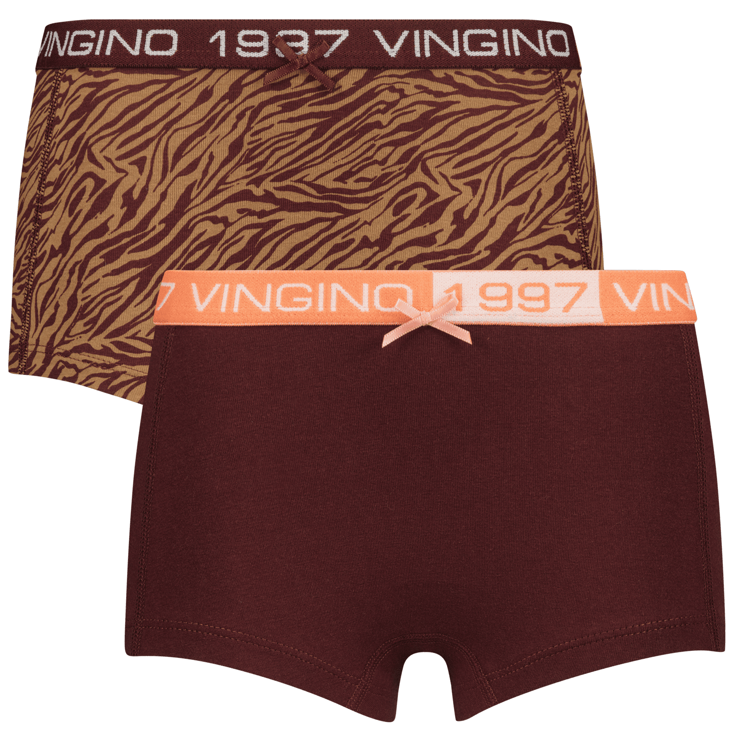 Unterhosen Zebra (2er Packung, Rustic brown)