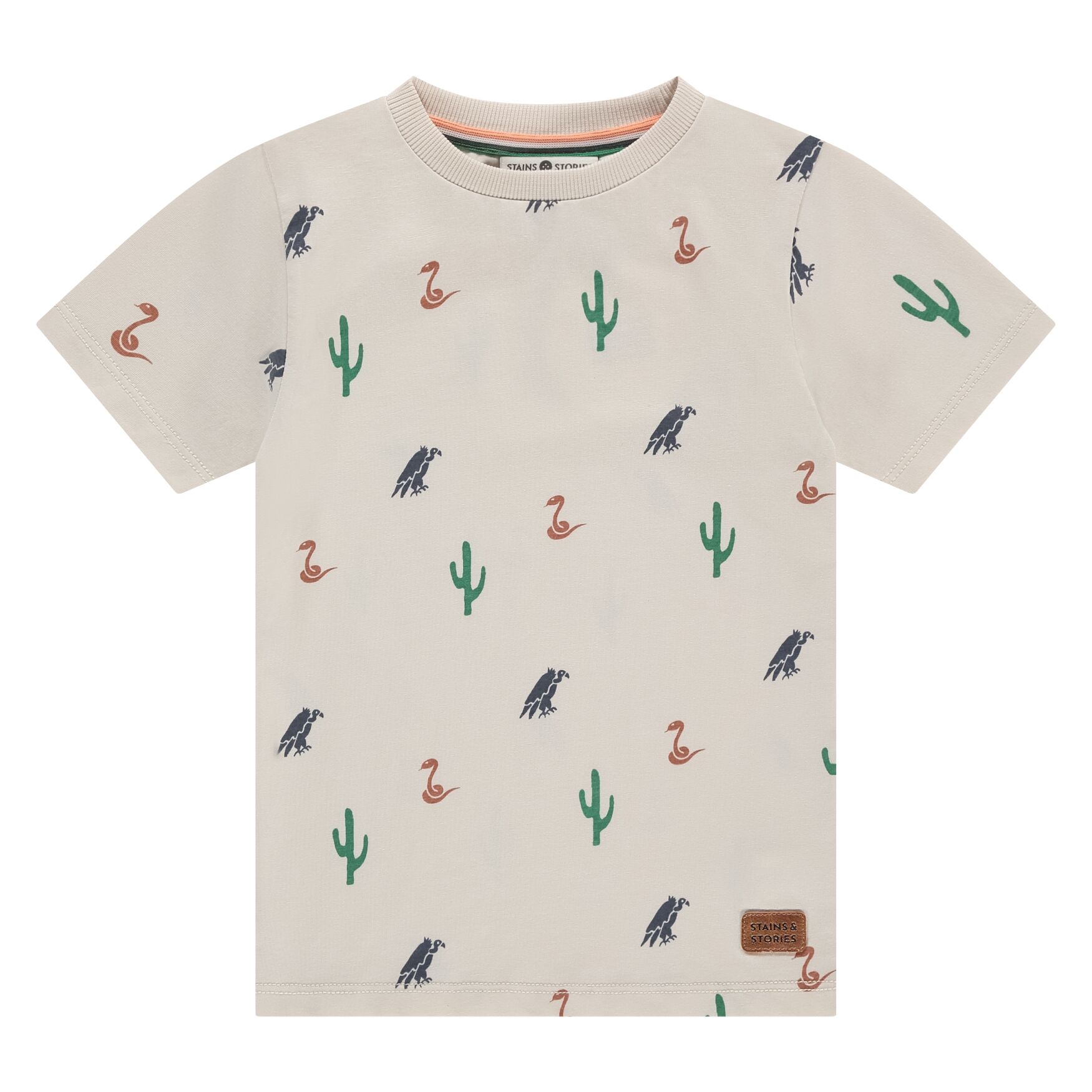 SSA25107611-SSA-00014-bone-681 T-Shirt Short Sleeve (Bone) von Stains and Stories
