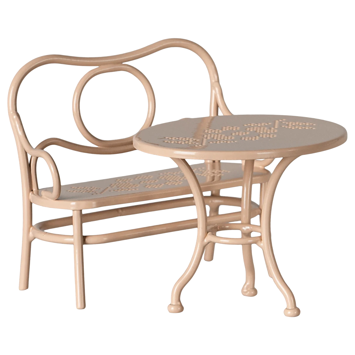 Café-Set, Maus, groß (blassrosa)