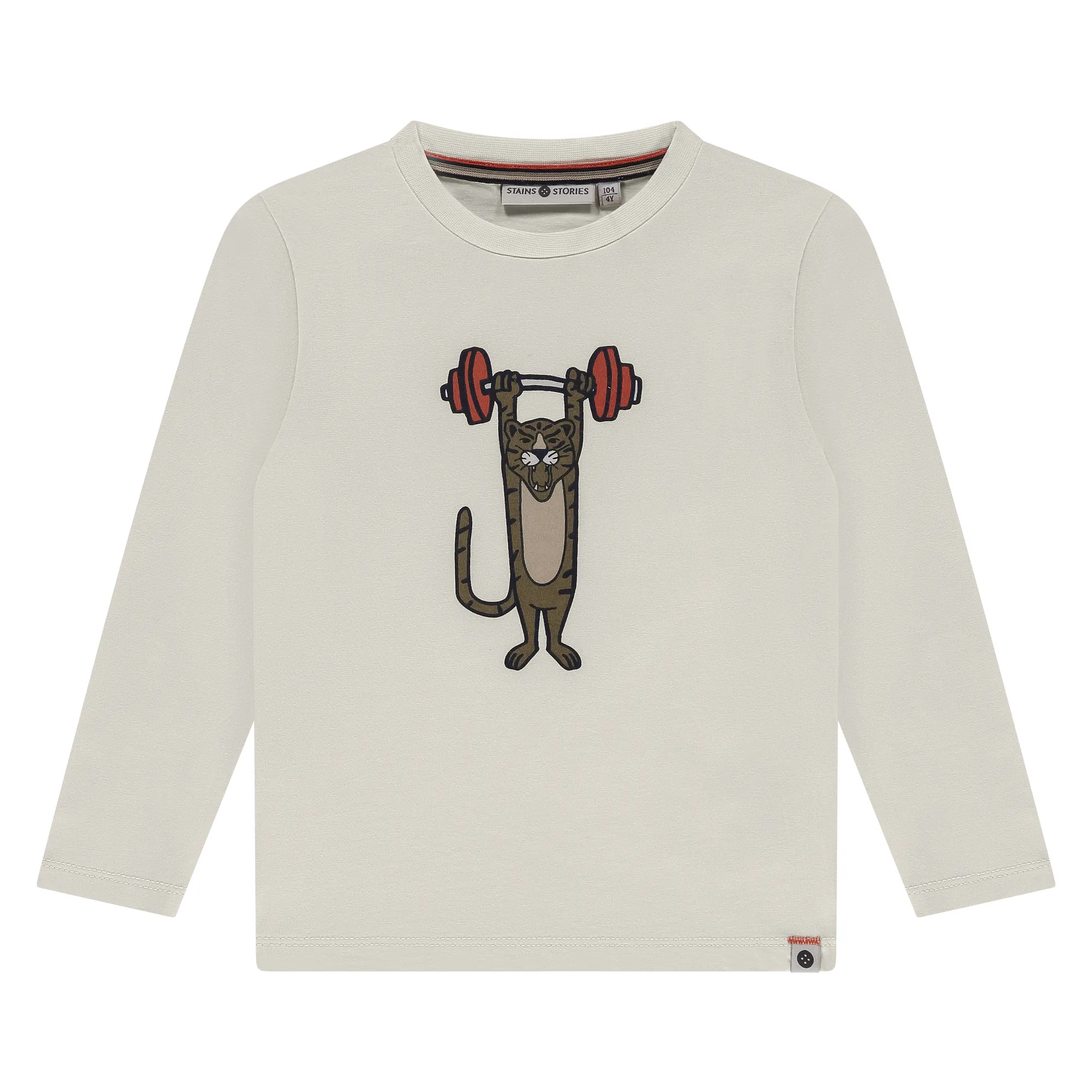 T-Shirt Longsleeve (offwhite) von Stains and Stories, 100% Bio-Baumwolle