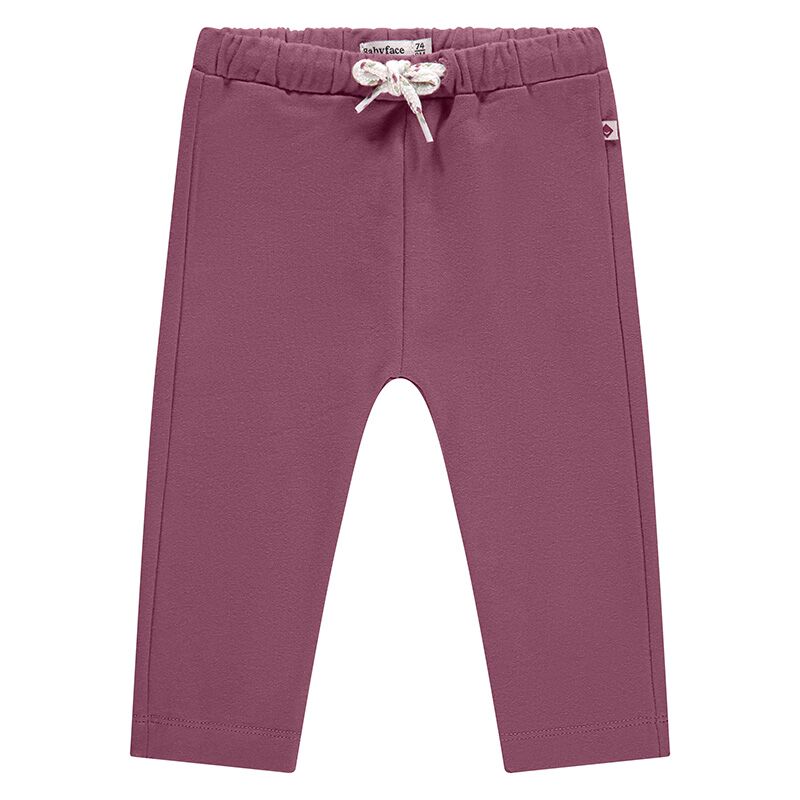 BBE25528224_burgundy_1 Baby Sweathose (Burgundy) von Babyface, 95% Bio