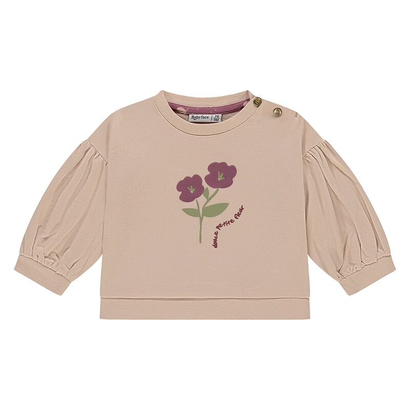 BBE25528422_nude_1 Baby Sweatshirt (nude) von Babyface, 95% Bio