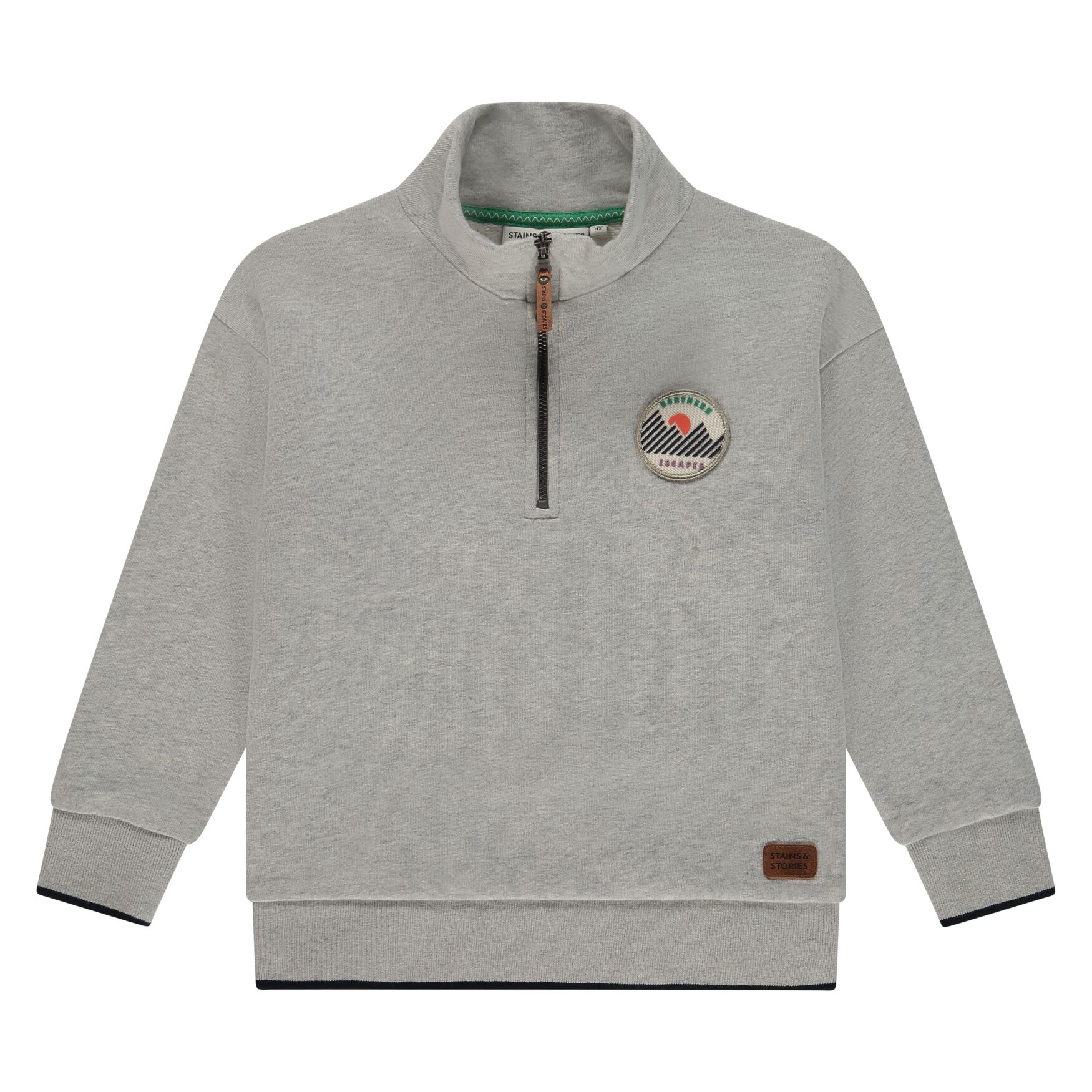 SSA25607498-9504-999-33 Sweatshirt (Grey Melee) von Stains and Stories