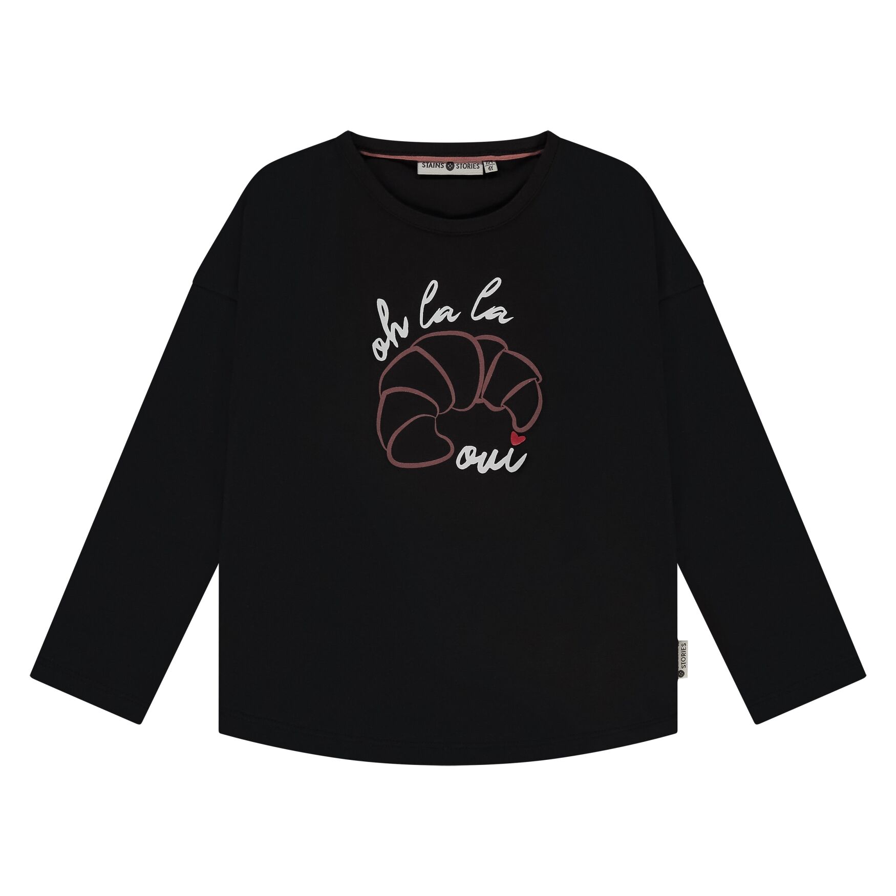 SSA25608692-9002-1001-29 T-Shirt Longsleeve (Blackboard) von Stains and Stories