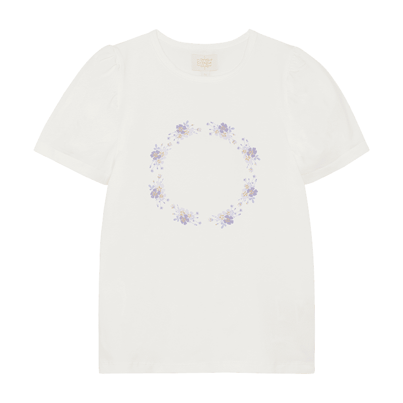T-Shirt SS, Lavender Frost (Purple) von Creamie