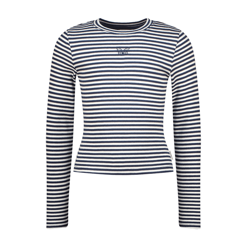 T-Shirt Basic stripe top, Dark Blue von Vingino