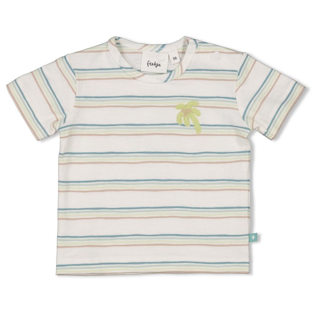 T-Shirt Ringel - You Croc my World (Natur)