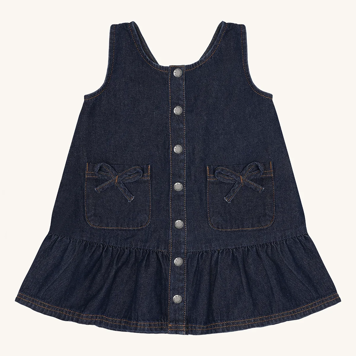 500060-HCKaroline-Denim-86-Dark-Blue-Denim-Main-v2 Hust & Claire Karoline Denim Kleid (Dark Blue Denim) – Bild 1