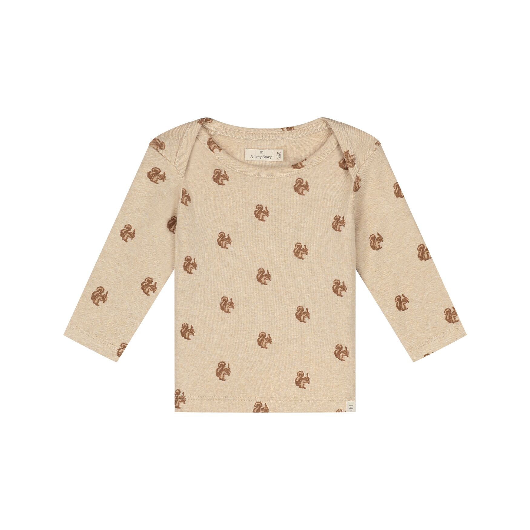 Baby T-shirt Longsleeve (Beige melange) von A Tiny Story