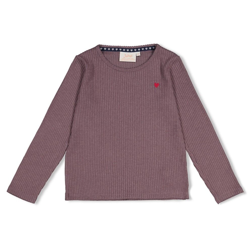 W26J3_91600498_255_1 Geripptes Longsleeve Daily Princess (Flieder)