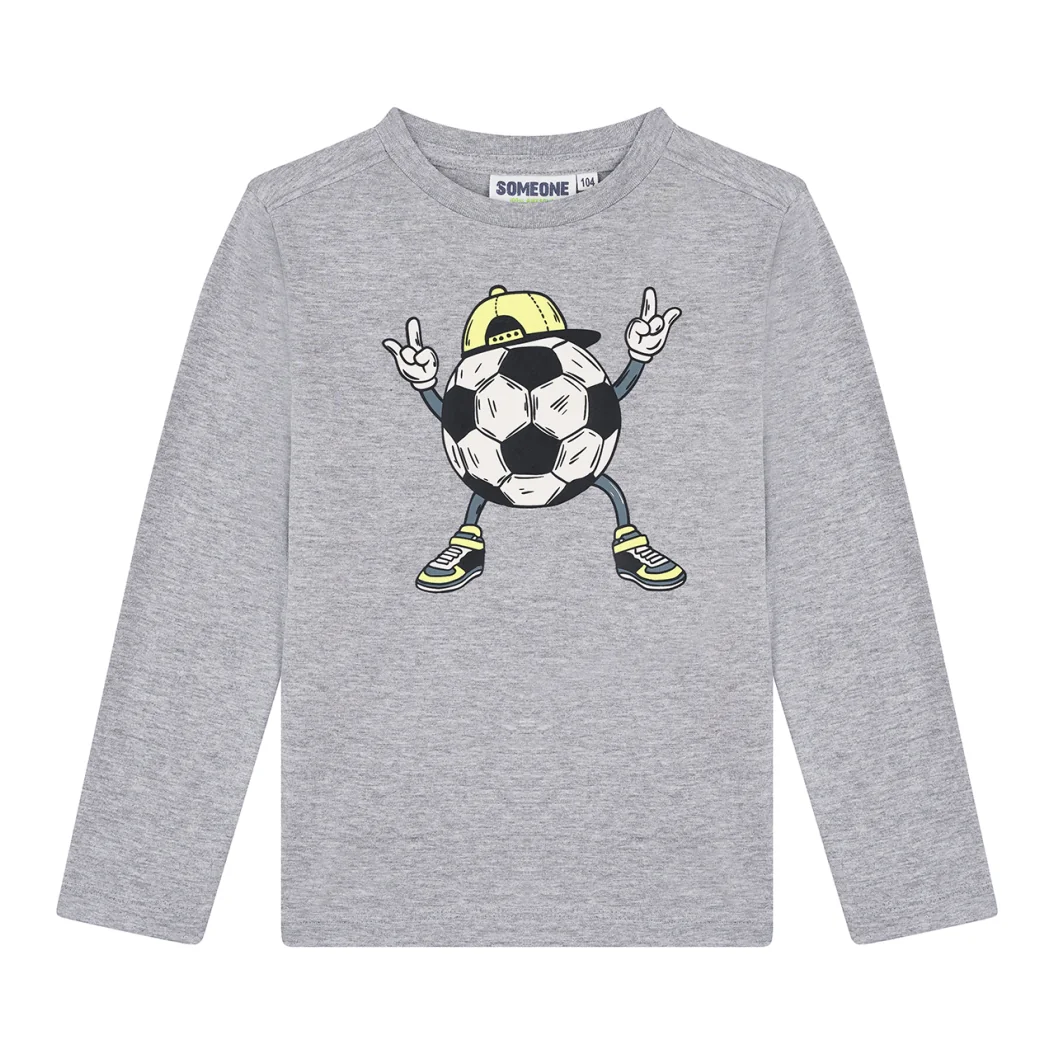 SB03.262.300162-G-545-159-1 Someone Langarmshirt Bram (Grey Melange) – Bild 1