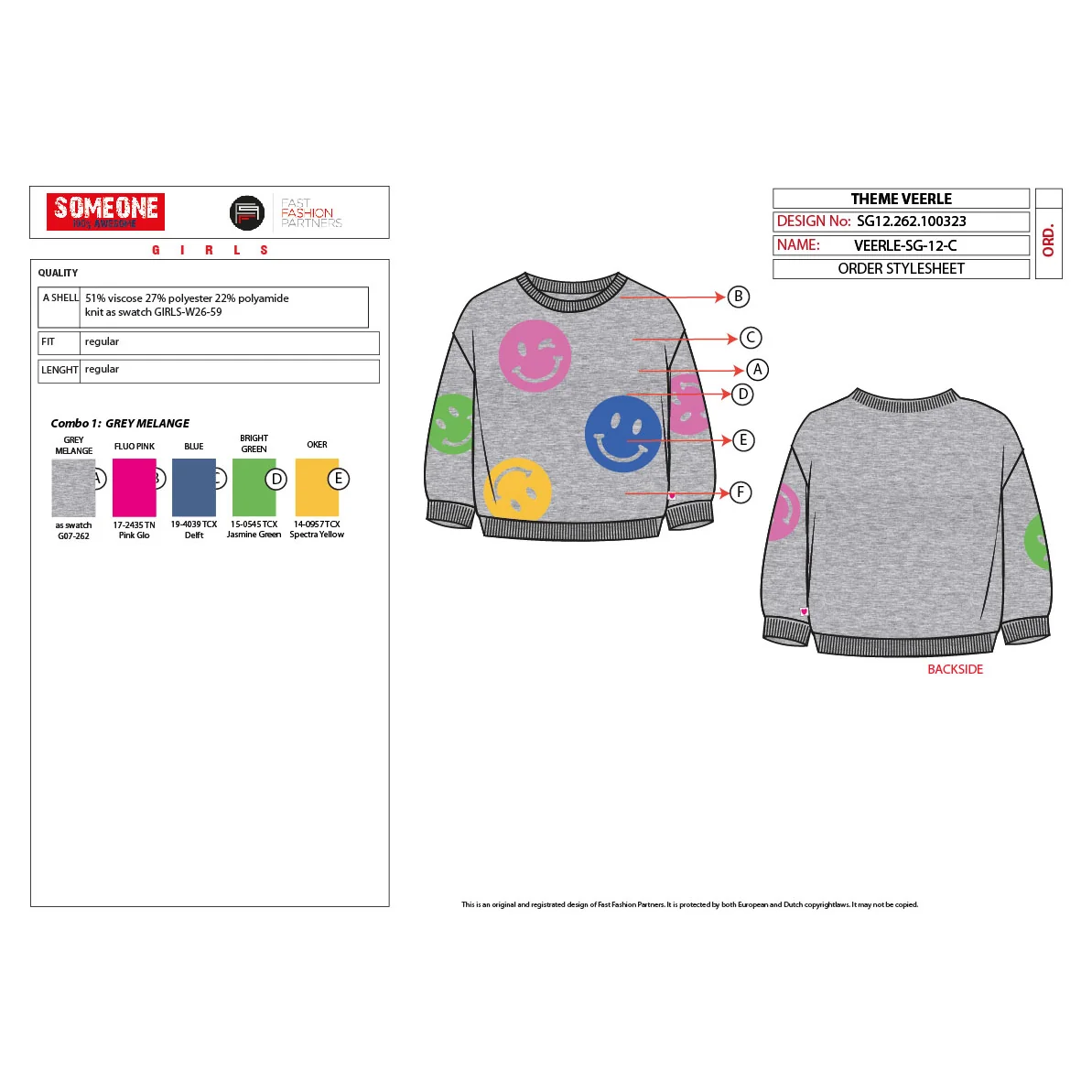 SG12.262.100323-G-545-166 Someone Pullover Veerle (Grey Melange) – Bild 1