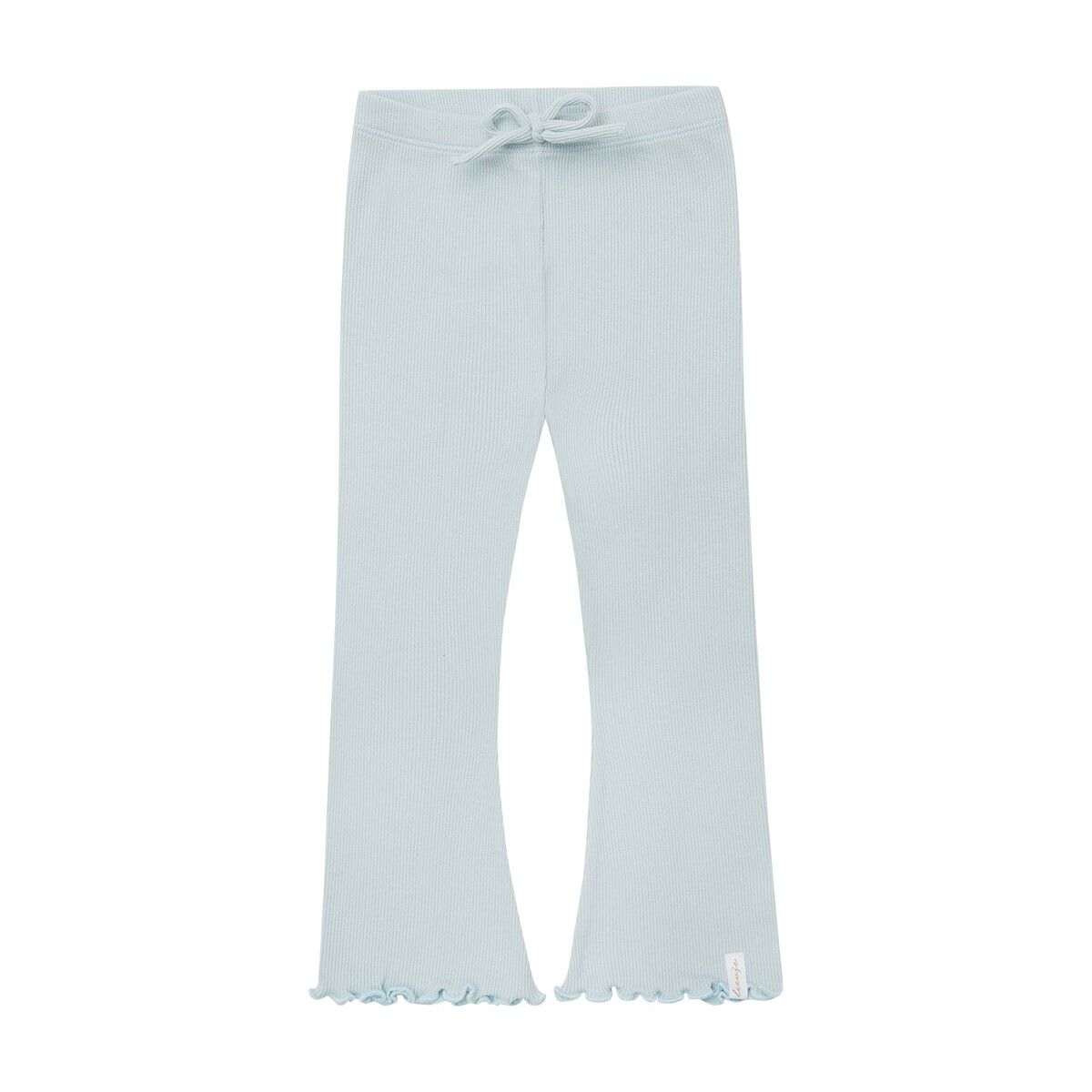 leevje Schlag-Leggings "Aqua" mit Schleife aus Bio-Baumwolle leevje Schlag-Leggings "Aqua" mit Schleife aus Bio-Baumwolle