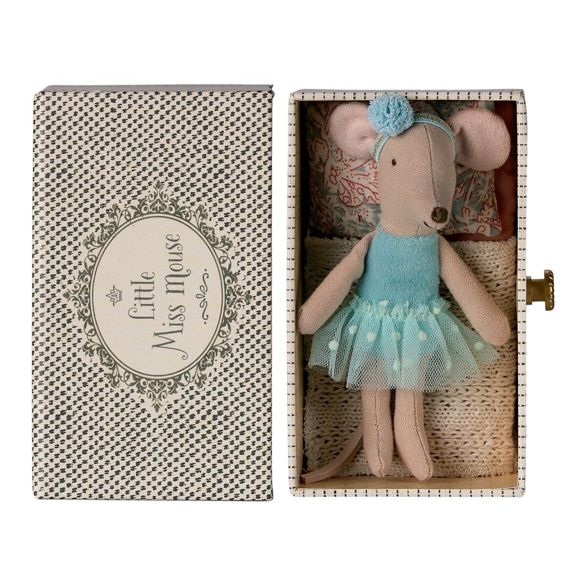 Maileg Tanzmaus im Tagesbett, kleine Schwester (Mint) Maileg Tanzmaus im Tagesbett, kleine Schwester (Mint)