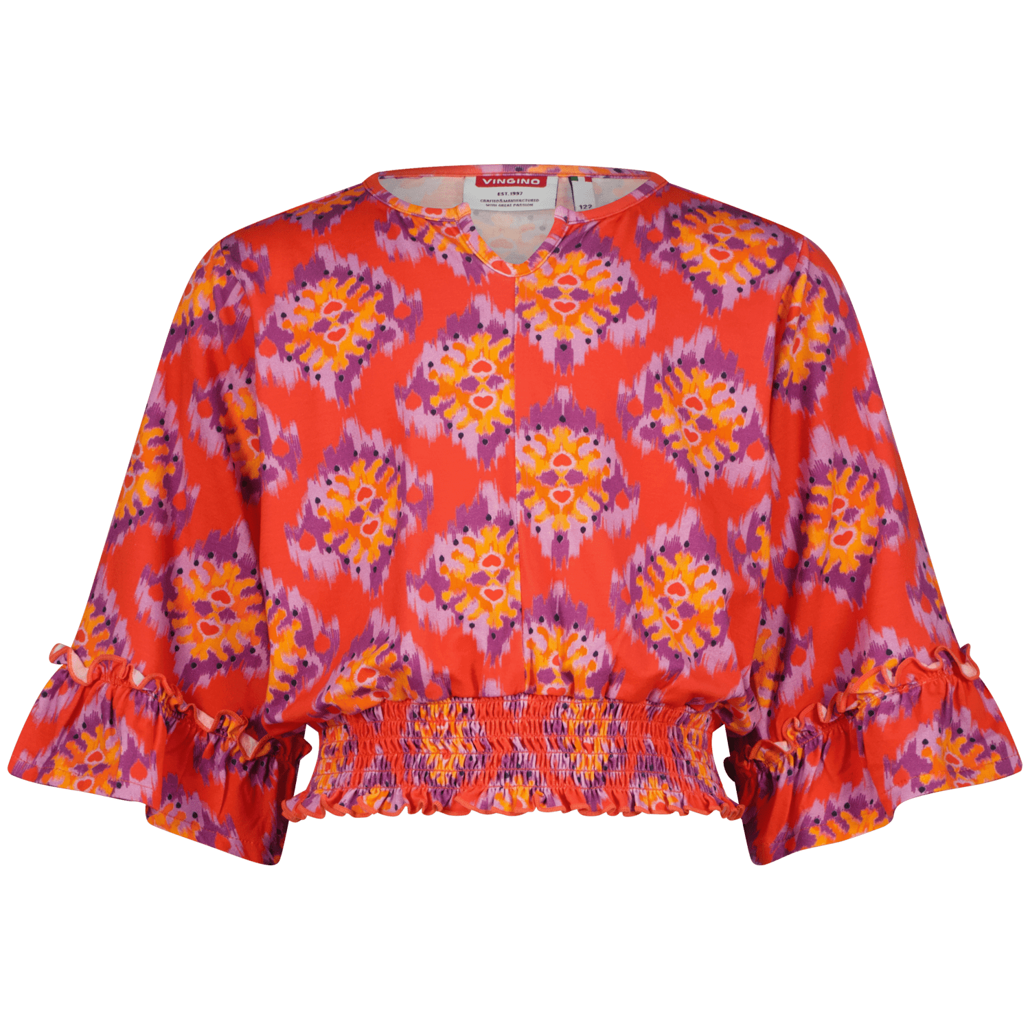 SS25KGN36008_Heidi_Breeze red_FRONT Top Heidi, Breeze red von Vingino – Bild 1