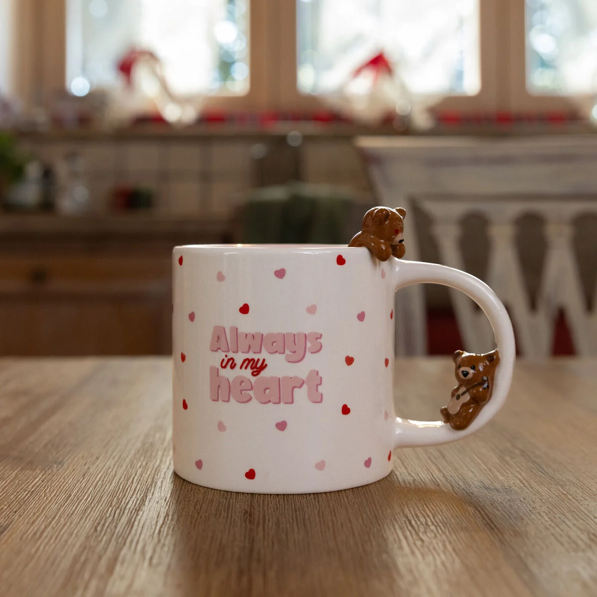 Tasse aus Steinzeug "Too cute to handle" (Teddy) – Bild 1
