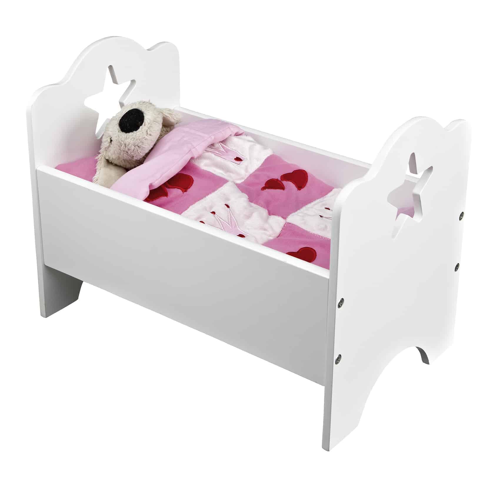 700263+161639_puppenbettstarweiss Puppenbett "Star" – Bild 1