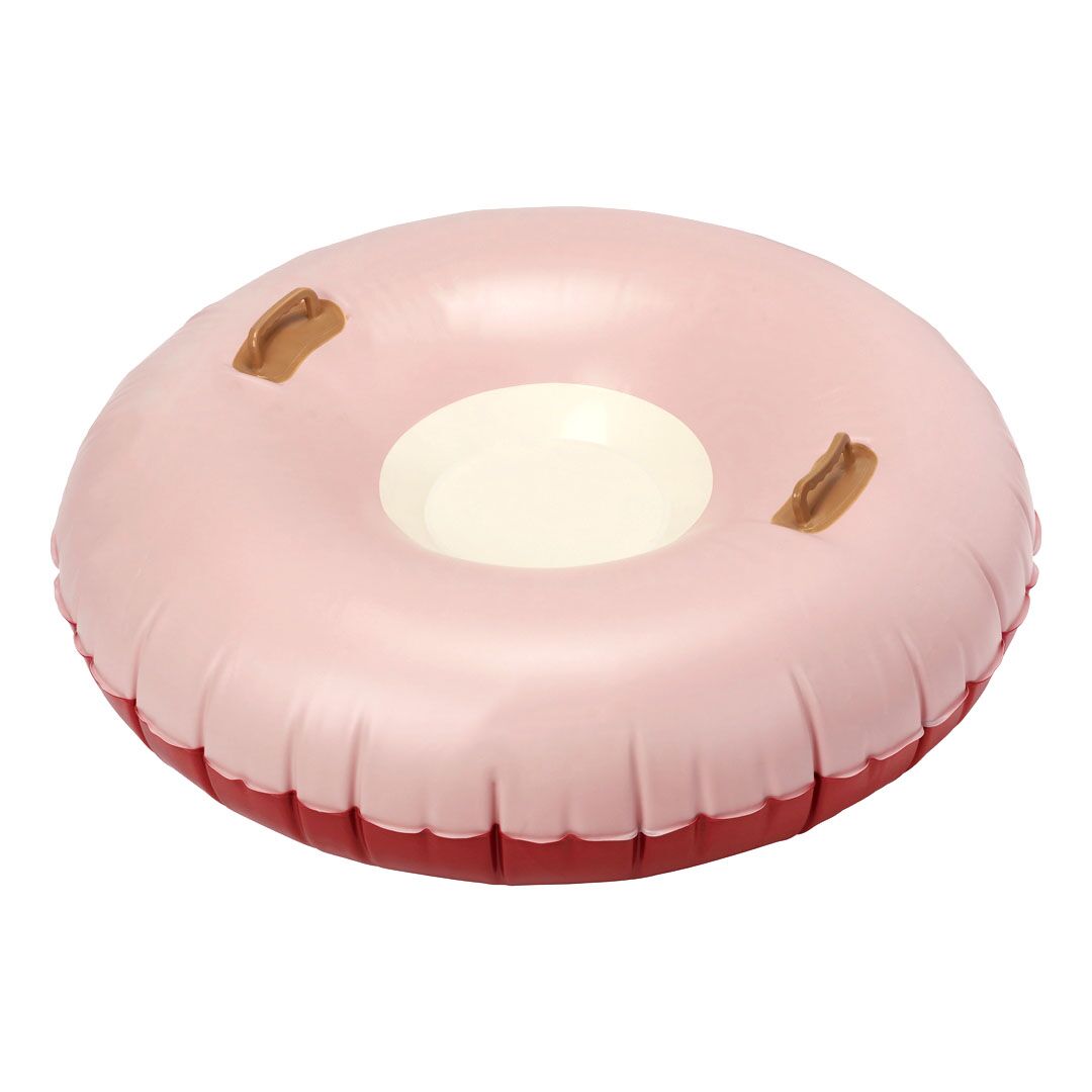 Petites Pommes Alpine Snow Tube No. 5 – Rodel-Reifen (French Rose / Ruby Red / Creme)