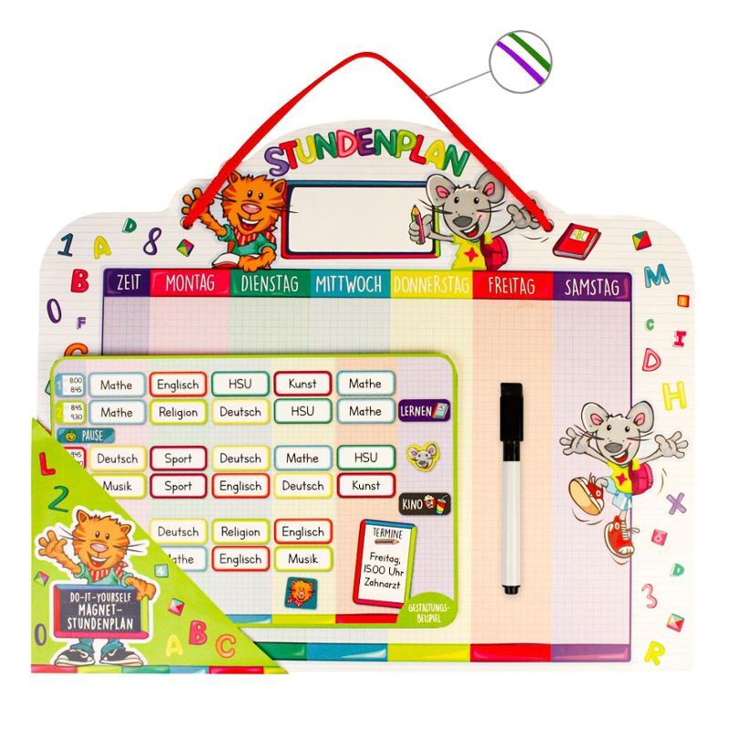 952301_b ABC Spaß Do-It-Yourself Magnet-Stundenplan