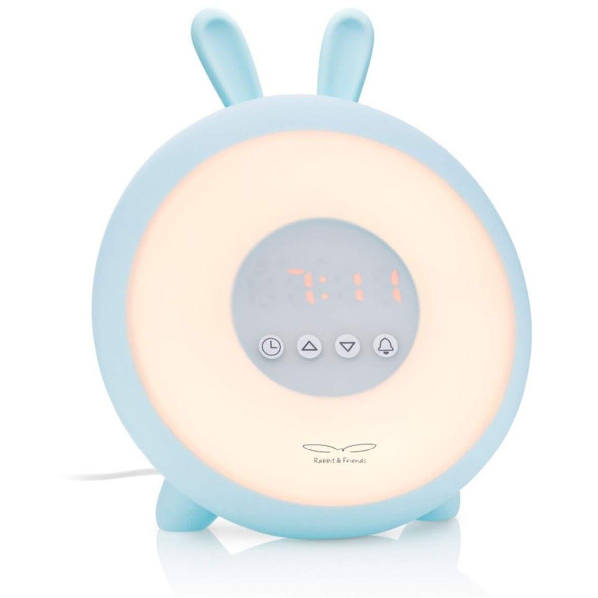 Rabbit & Friends Wake-Up-Lampe mit Wecker "Rabbit" (Blau)