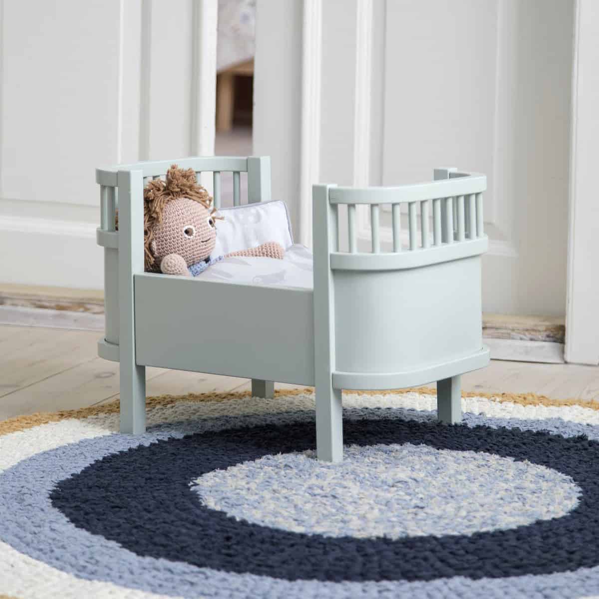 Bettwäsche für Puppenbett von Sebra (Forest Grey) – Bild 1