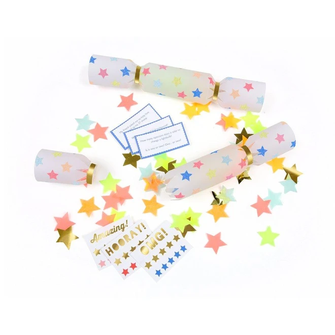 Bunte Konfetti-Crack "Star" (klein) von Meri Meri – Bild 1