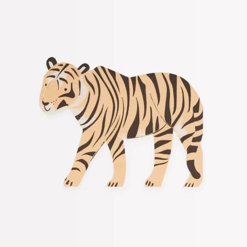 Servietten "Tiger" von Meri Meri – Bild 1