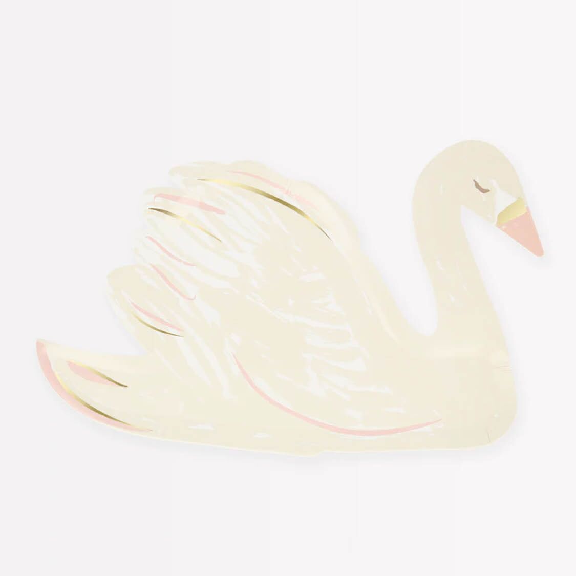 Schwan Pappteller von Meri Meri – Bild 1