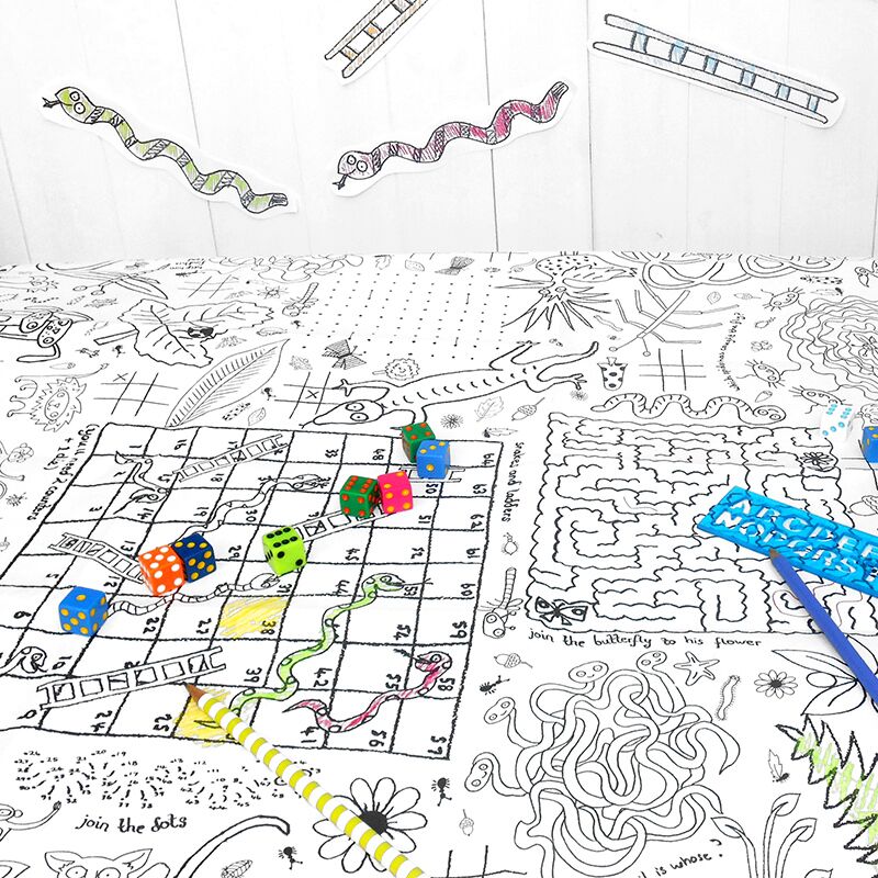 Ausmal-Poster / -Tischdecke "Puzzlezeit" von Eggnogg – Bild 1