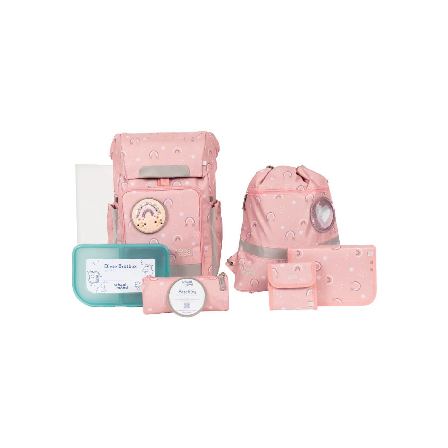 Schulranzen-Set Rebel Air+ Rainbow (Nordic Collection) – Bild 1