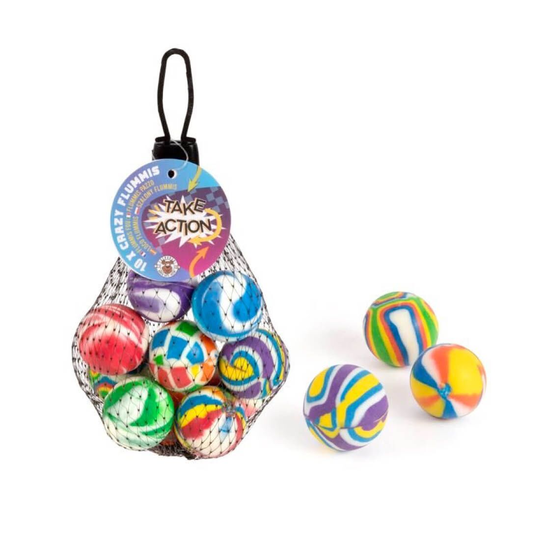 Crazy Flummi 10er-Set "Take Action" – Bild 1