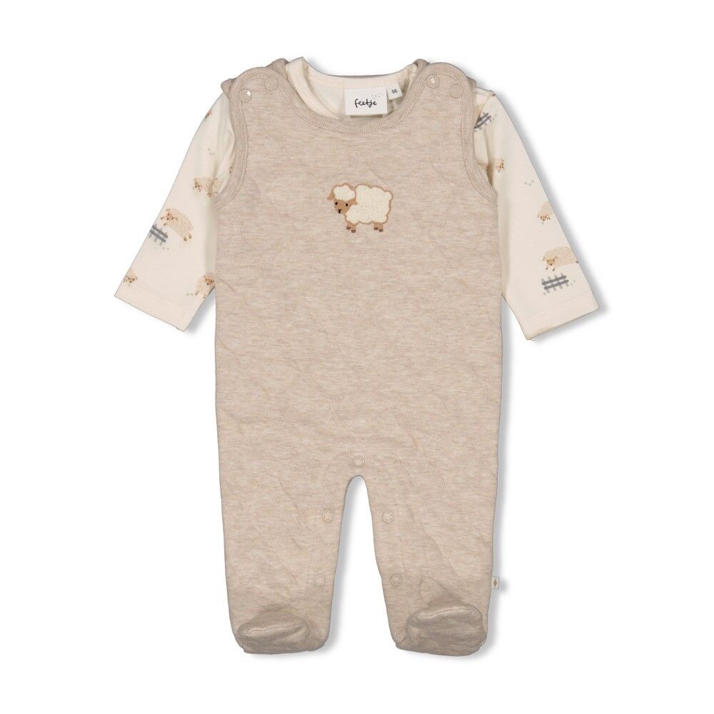 W2512_52500236_730_1 Zweiteiliger Strampler Sleepy Sheepy (Taupe Melange) – Bild 1