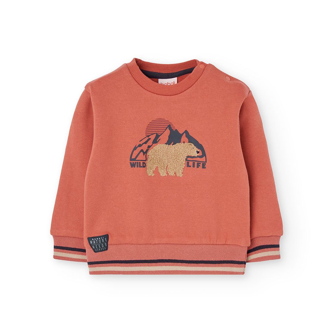 Sweatshirt Plüsch (rostorange) von Boboli – Bild 1