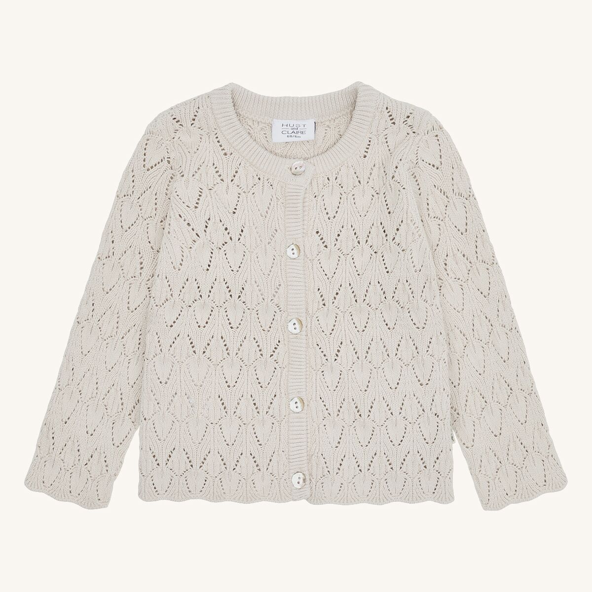 HCCilia Pointelle Knit (French Oak), 100% Bio-Baumwolle – Bild 1