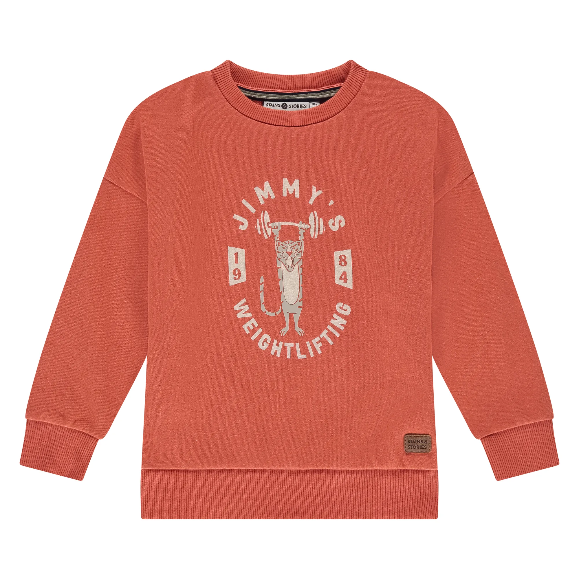 Sweatshirt (pomegranate) von Stains and Stories, 100% Bio-Baumwolle – Bild 1