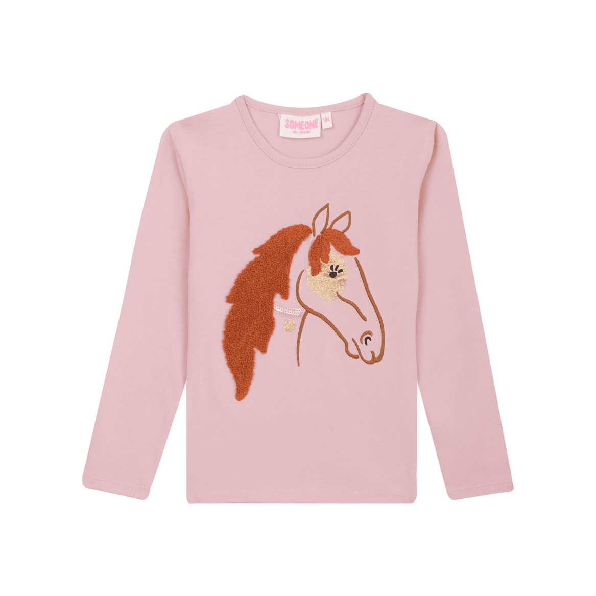 T-Shirt Long Sleeves CHEVAL-SG-03-D (Light Pink) – Bild 1