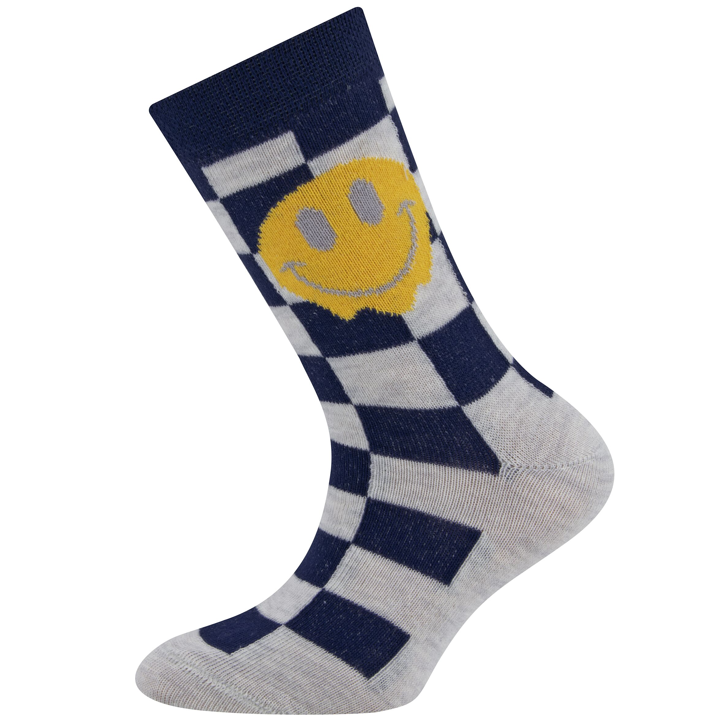 Socken Karo / Smile (königsblau) – Bild 1