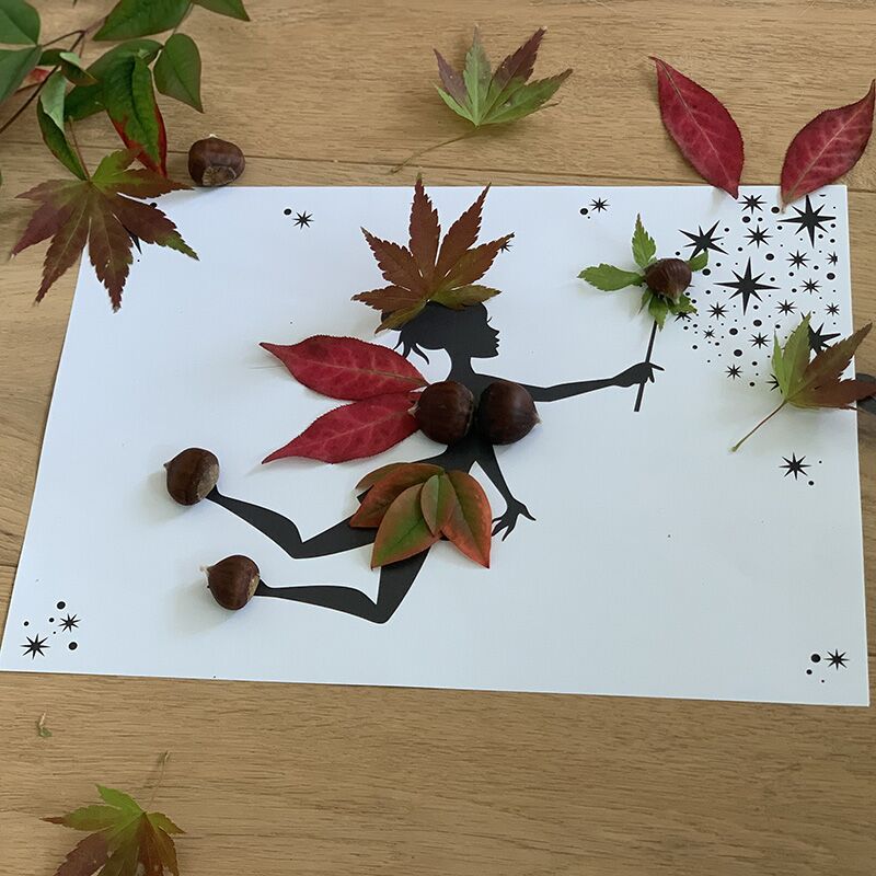 Druckvorlage "Basteln mit Blättern" – Bild 1