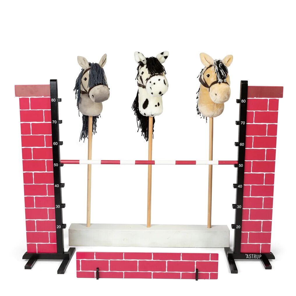 Sprung-Hindernis für die Hobby Horses im Backstein-Design – Bild 1